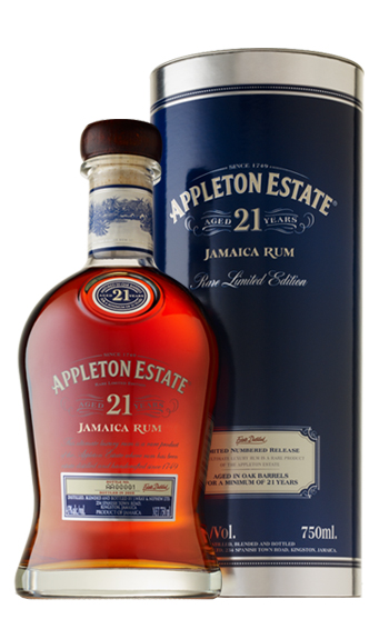 Appleton estate rom med 21 år blå kartong