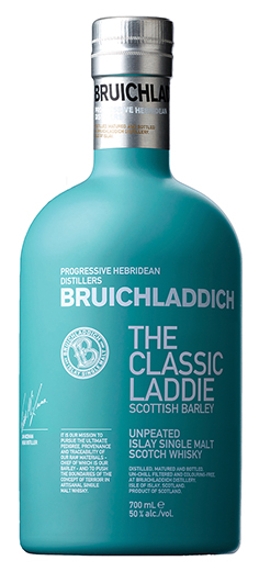en flaska turkos flasa laddie bruichladdich