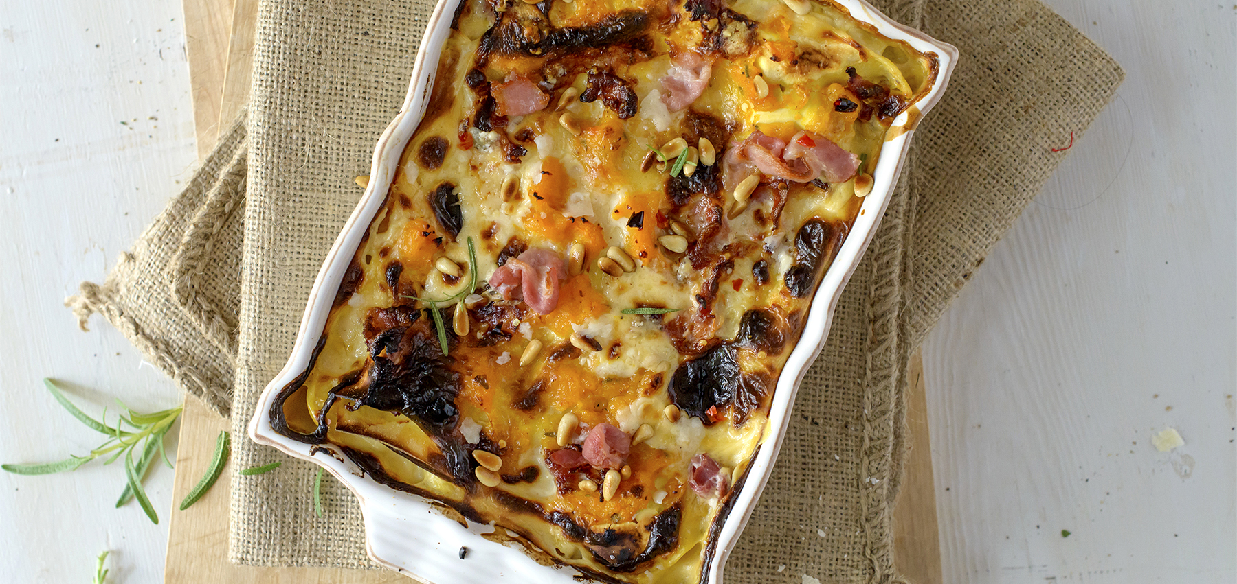 en lasagne med svamp