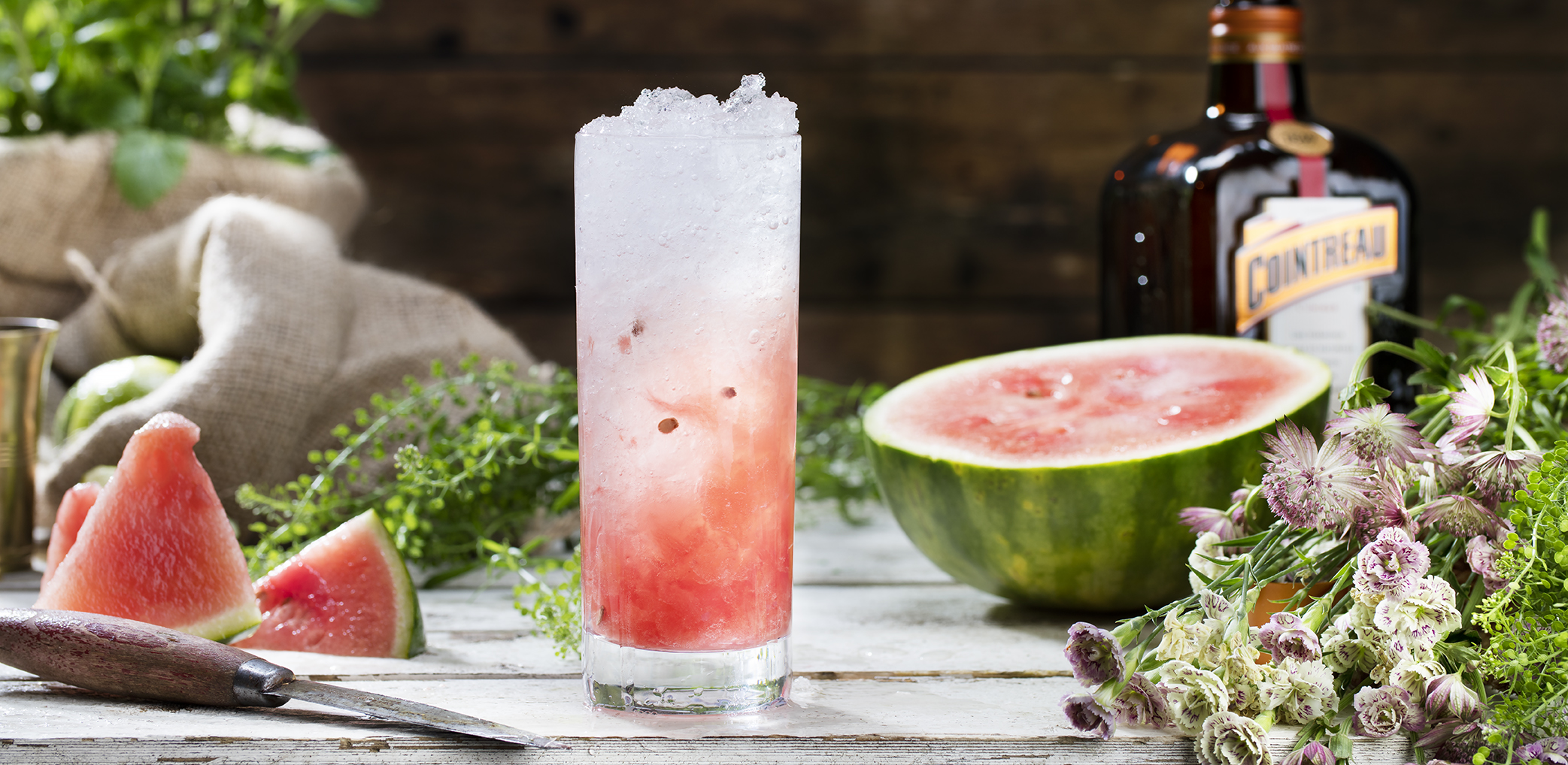 drink med cointreau och vattenmelon