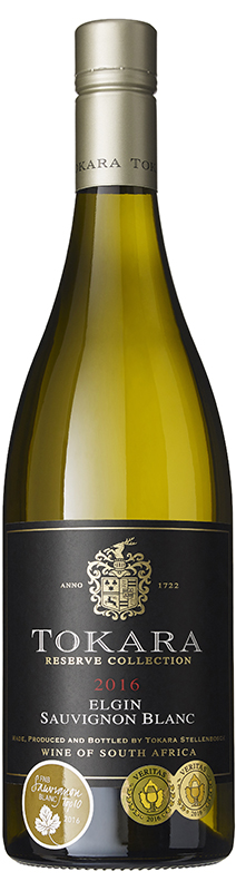 en flaska vitt vin från sydafrika tokara