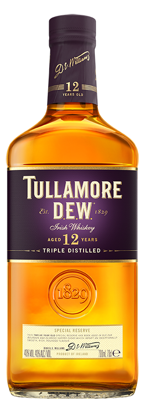 en flaska irländsk whiskey tullamore dew 12