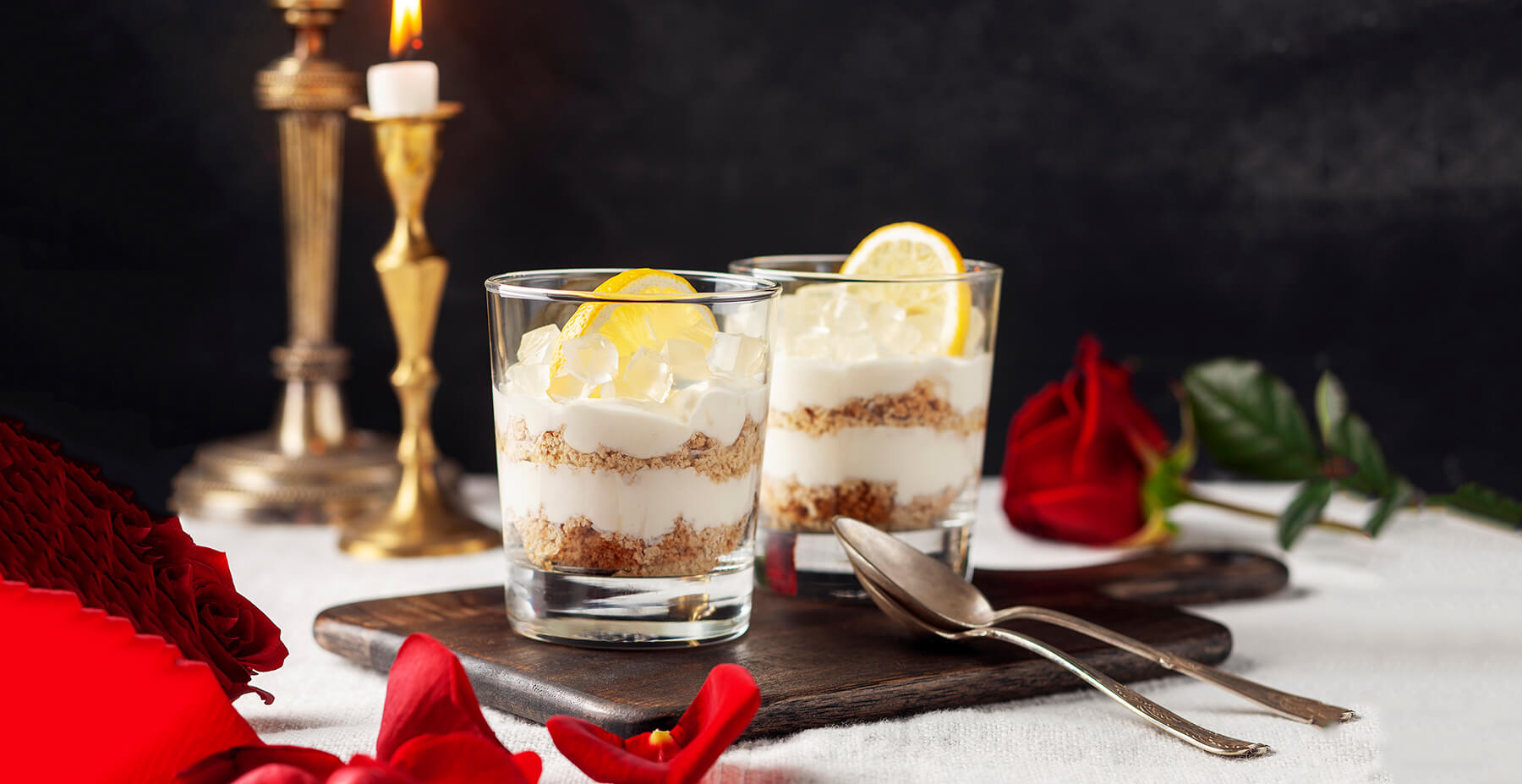 Cheesecake i glas med GT-gelé