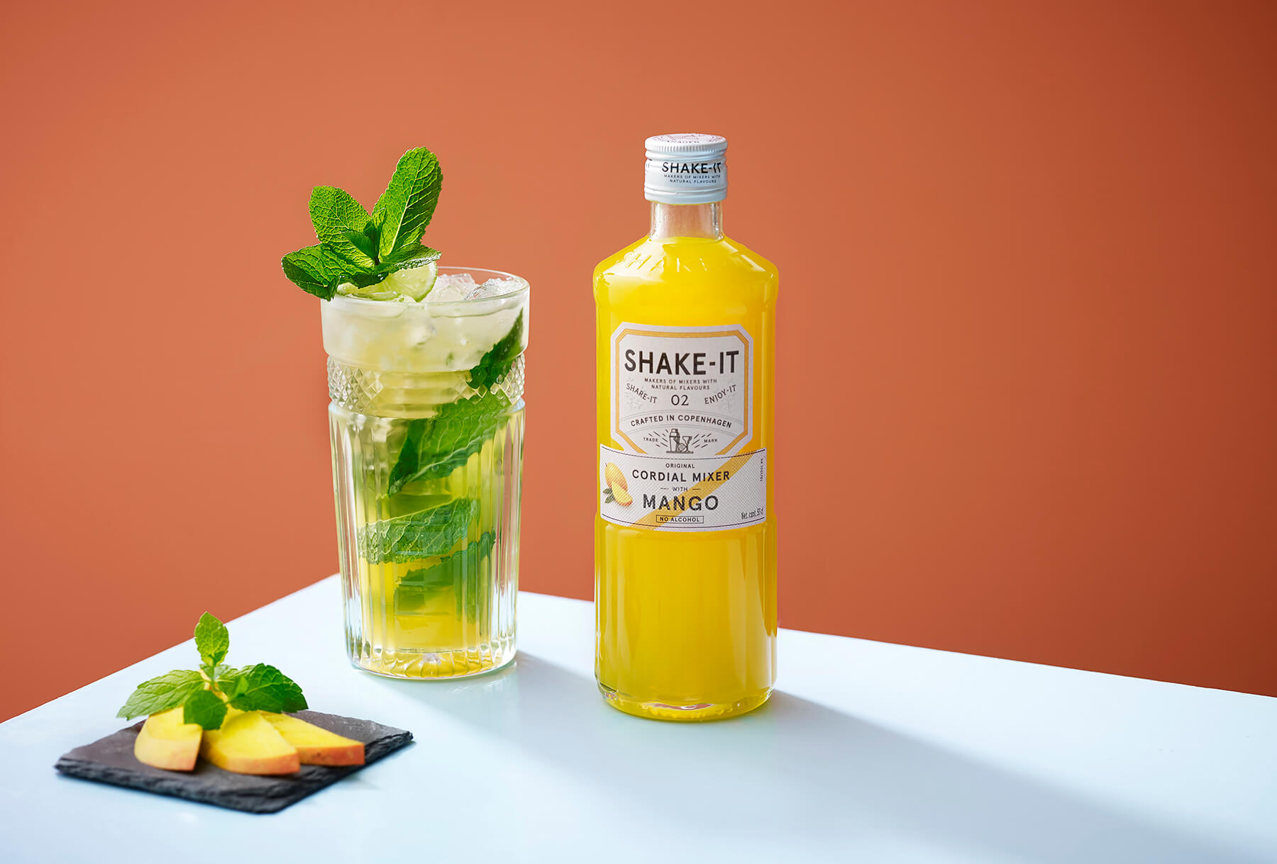 mojito drink med mango