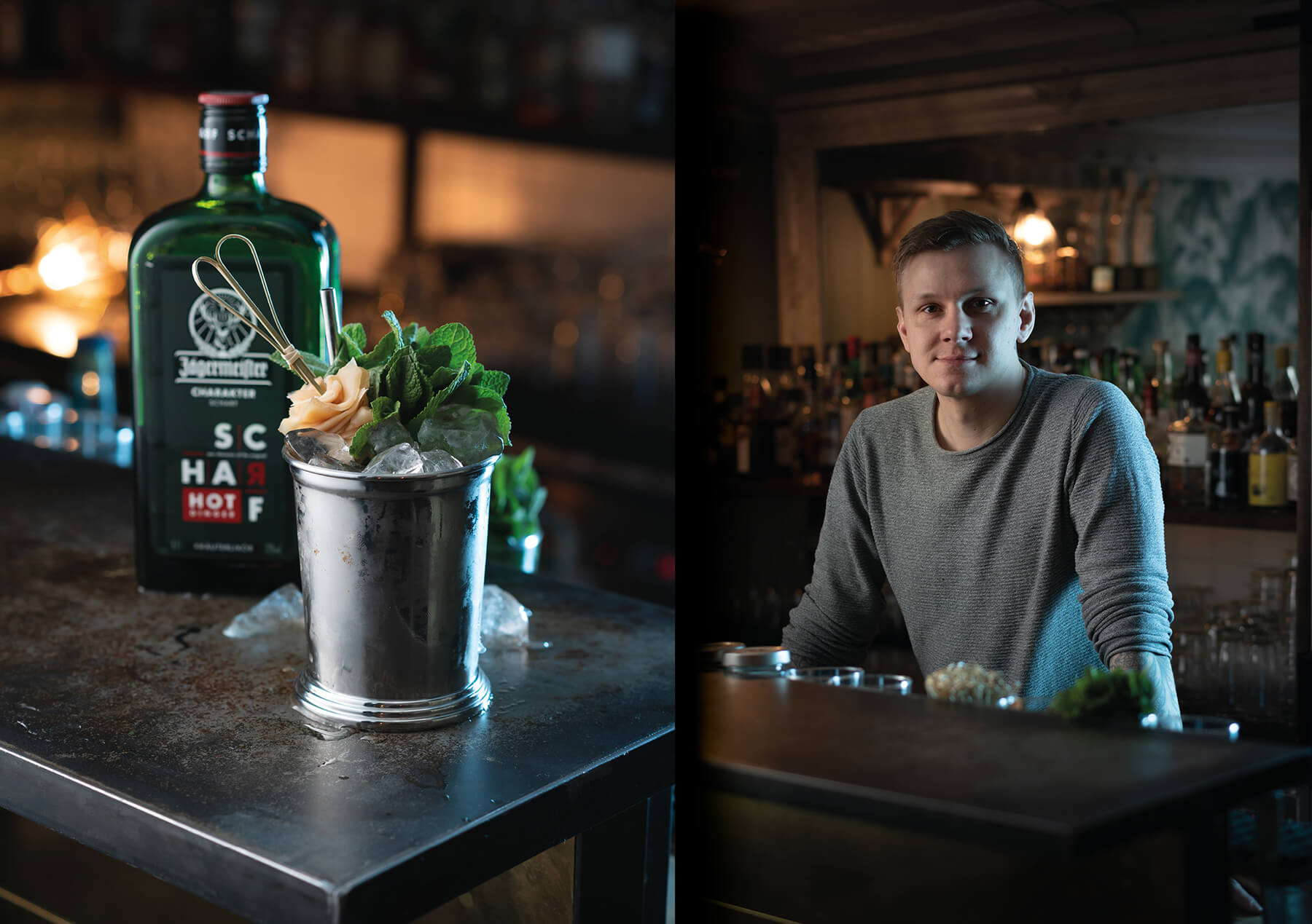 Svante Garsten på Häktet med en drink