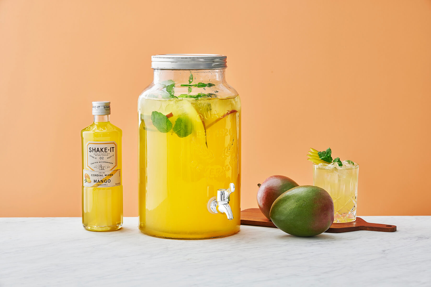 en bål med smak av mango