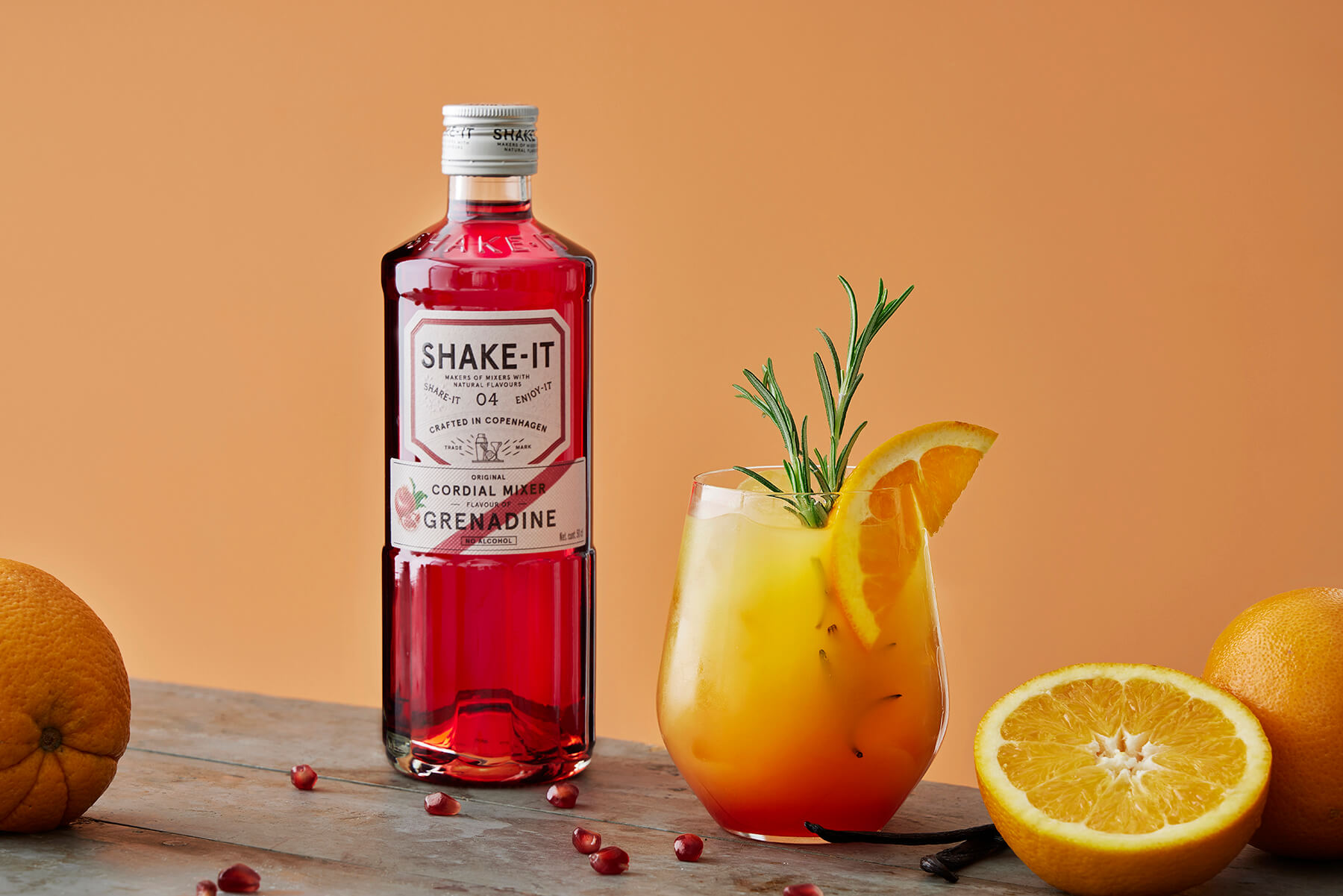 alkoholfri drink med apelsin