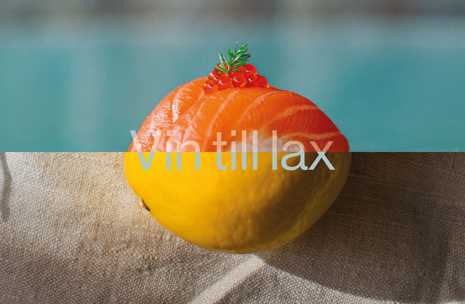 vin till lax med citron