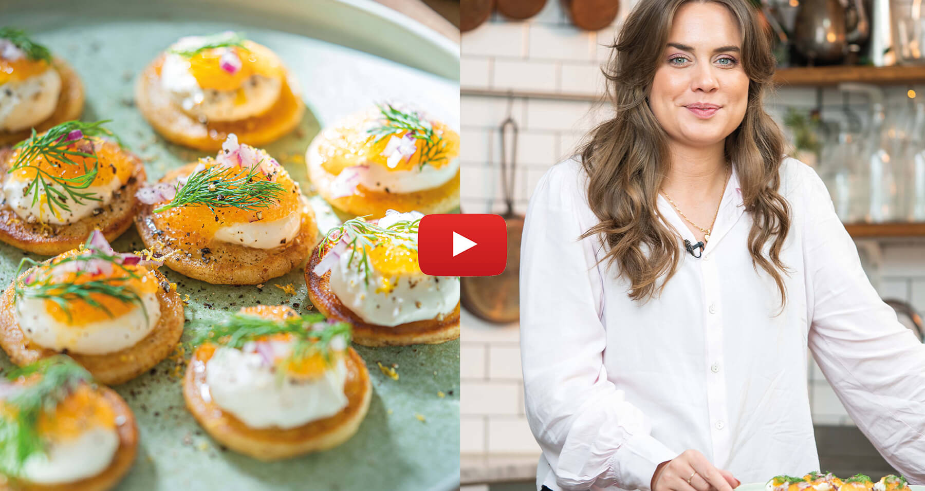 sofia lagar blinier med löjrom