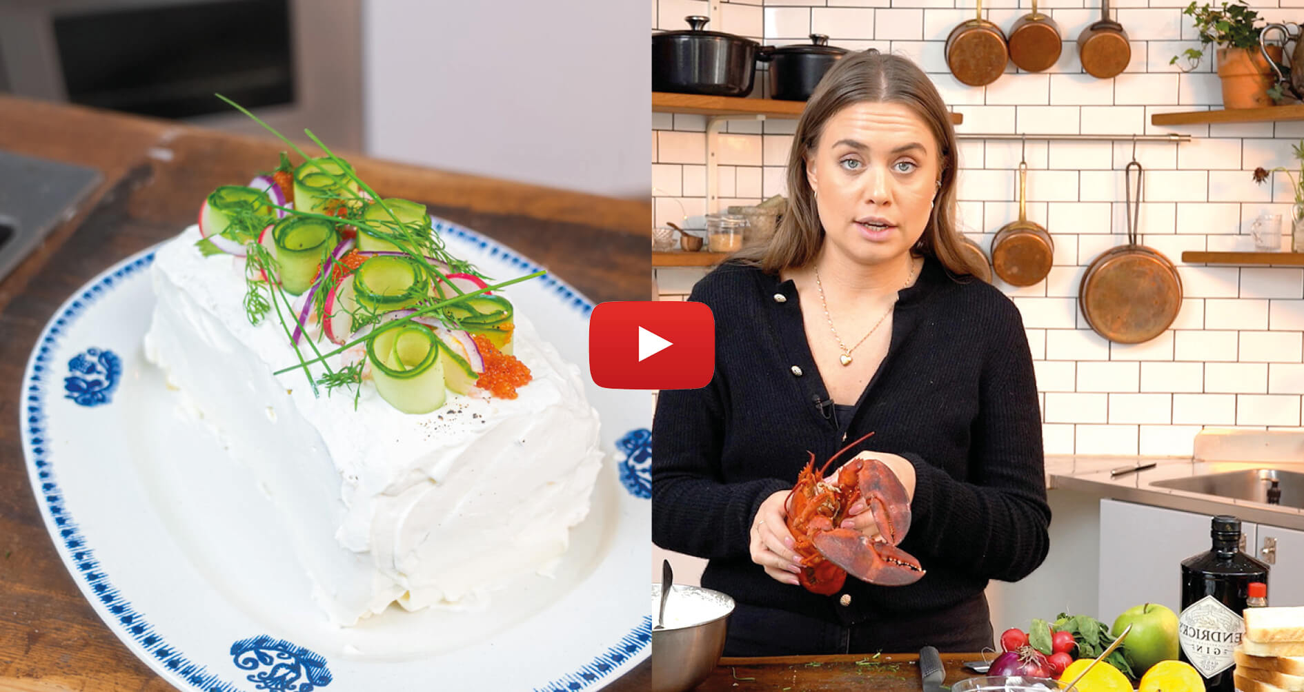 smörgåstårta med sofia och hummer