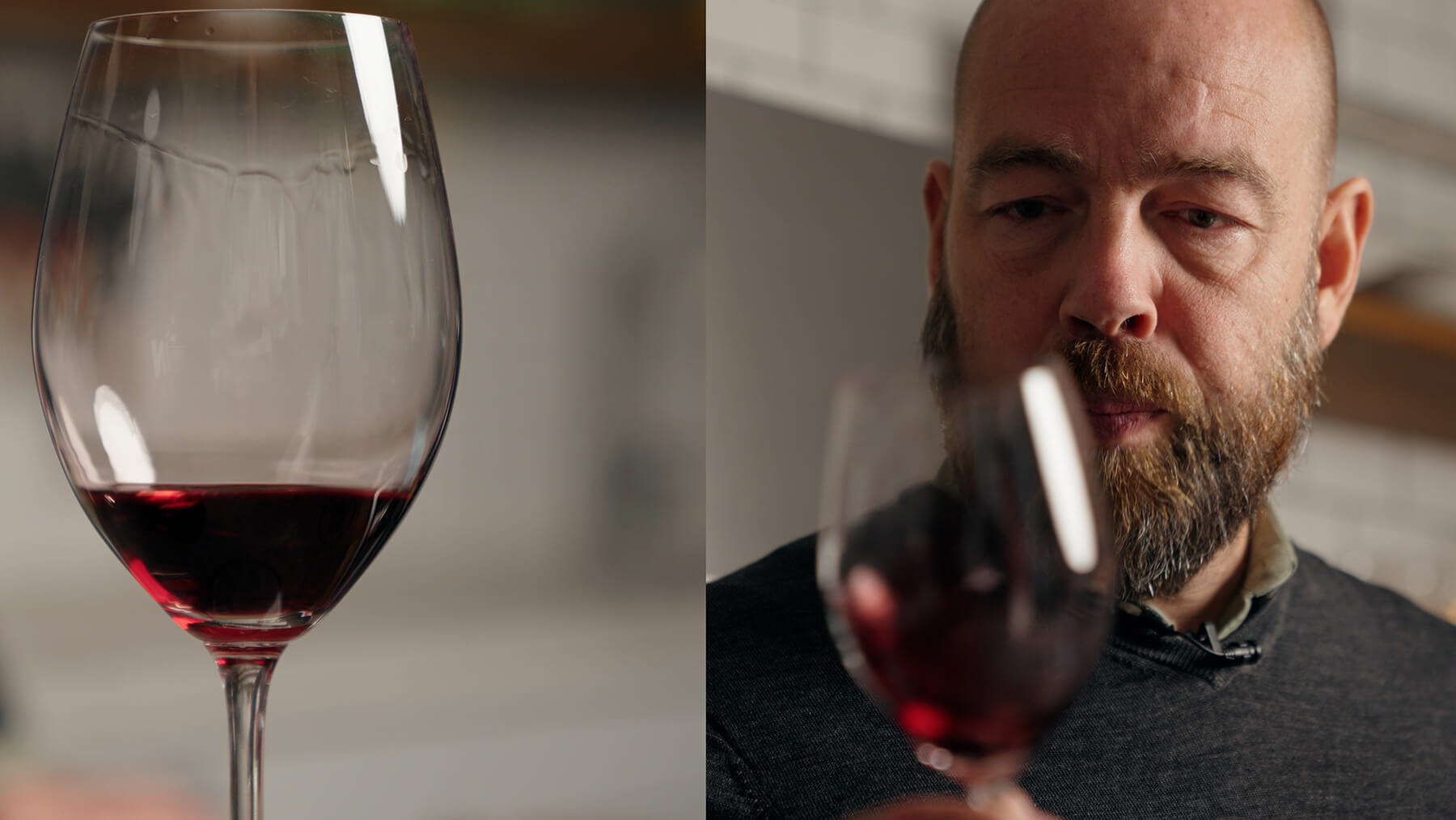 alexander med ett glas rött vin