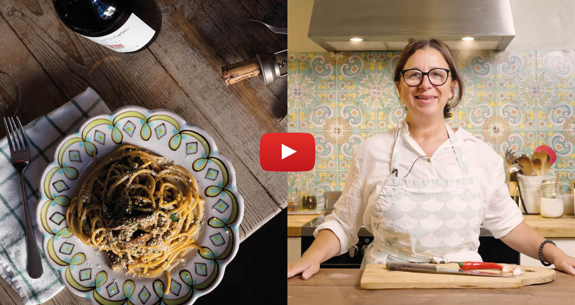 samantha lagar spaggetti med svamp