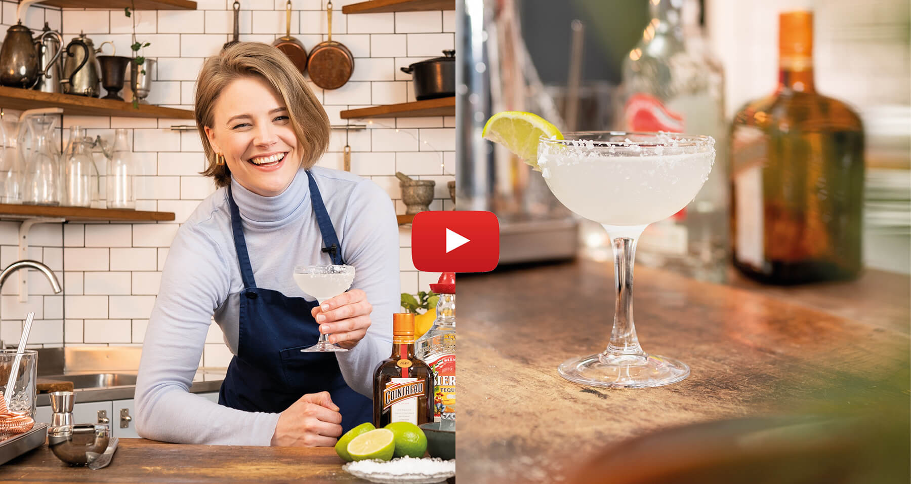 frida blandar en margarita drink