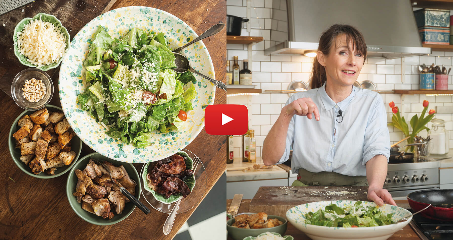 johanna westman lagar ceasarsallad