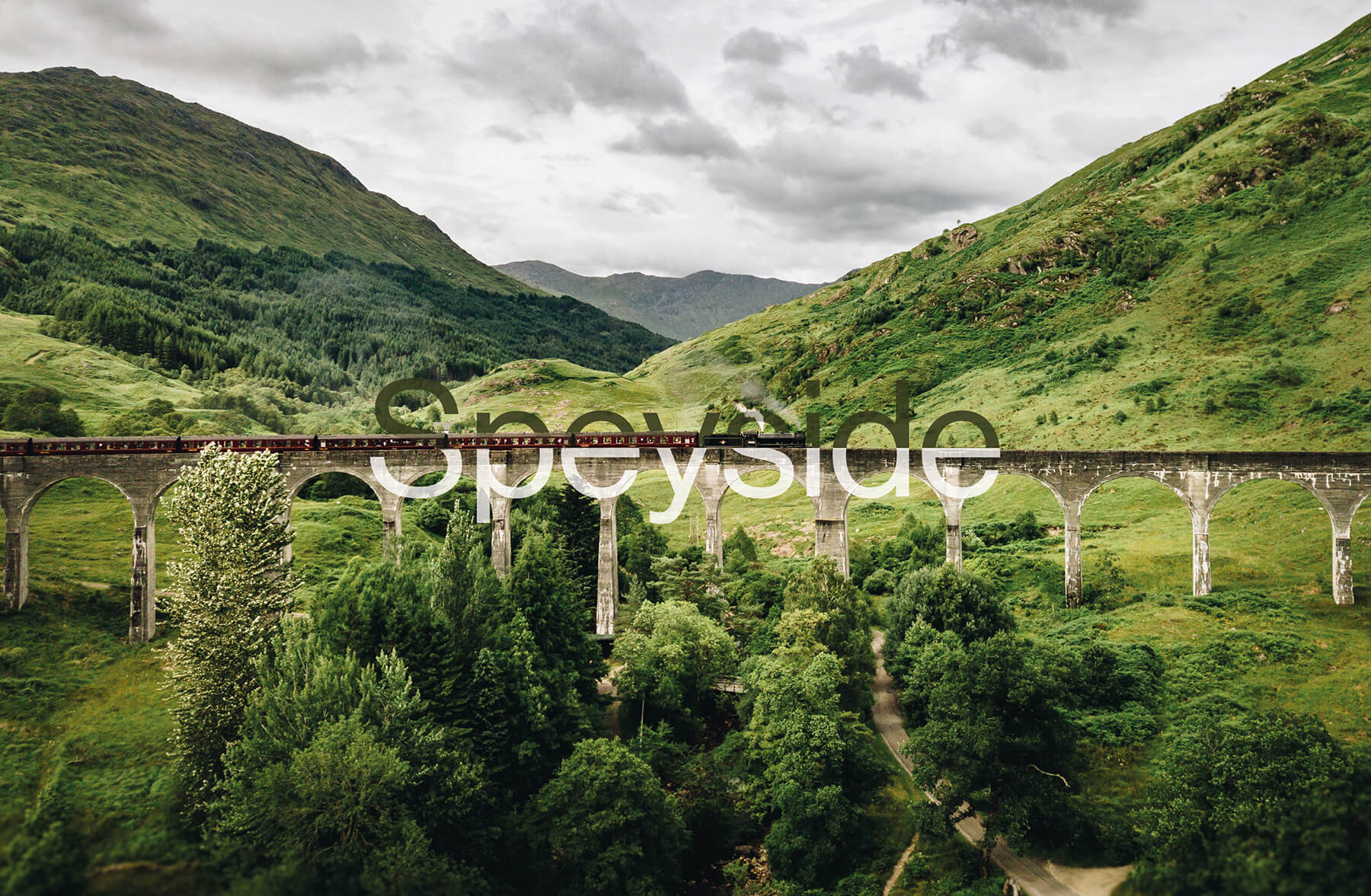landscape train in scotland