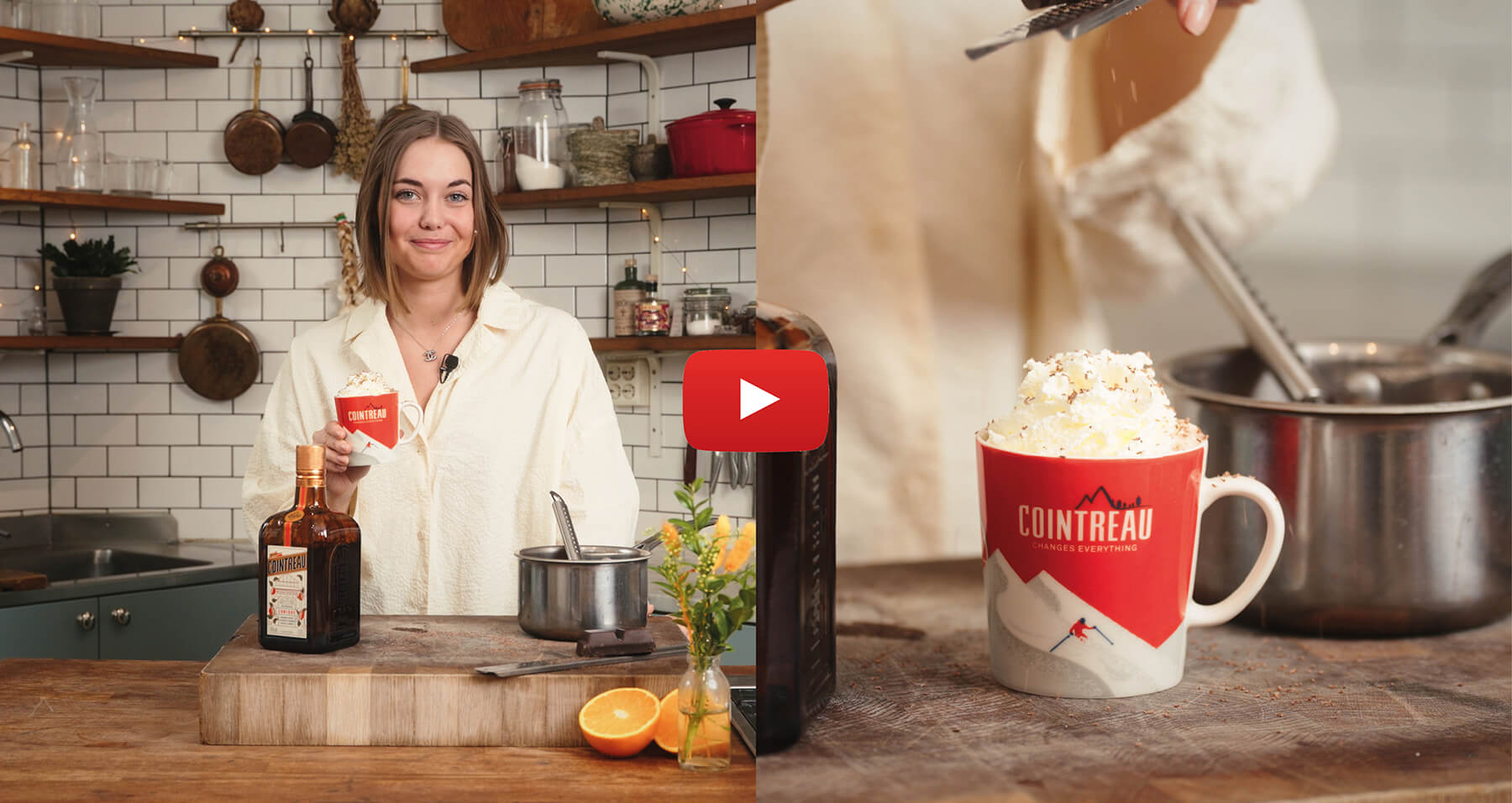 fanny blandar en varm drink med cointreau