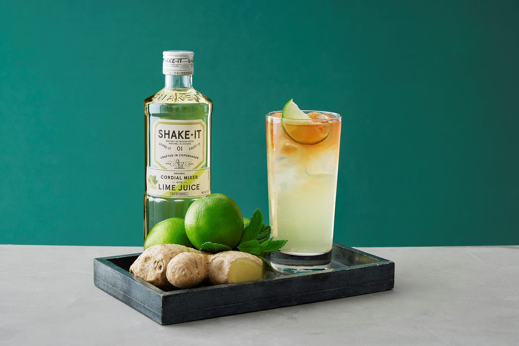 the gunner mocktail drink med flaska