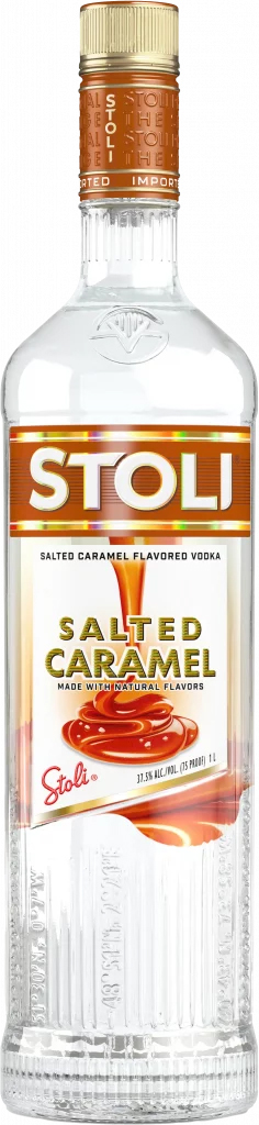 en flaska vodka stoli caramel