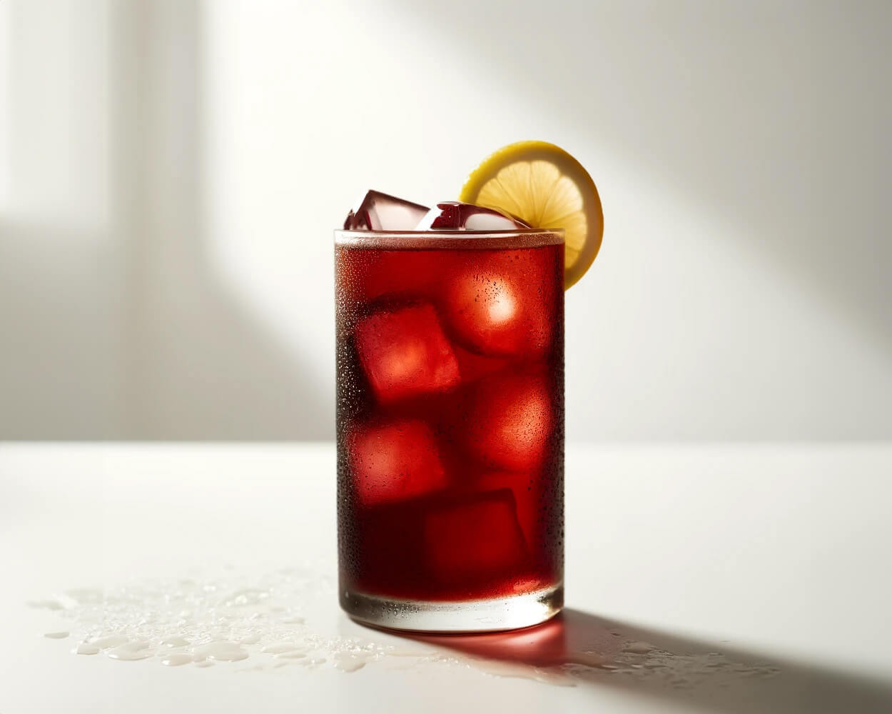 en röd drink som heter tinto de verano