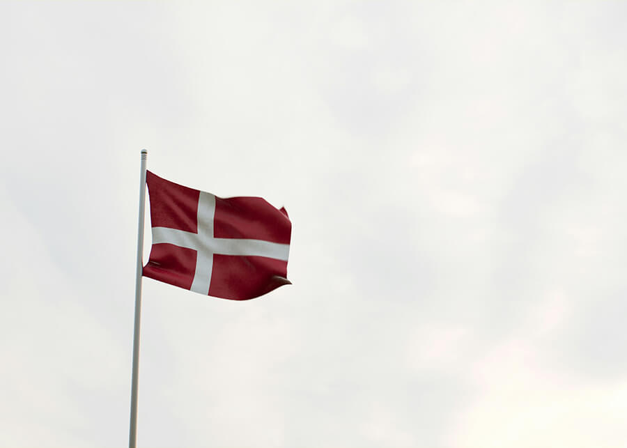 en dansk flagga