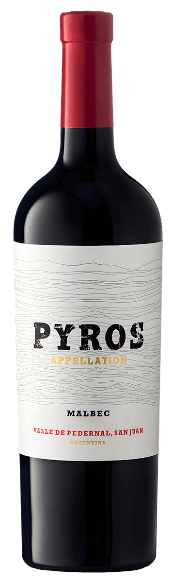 en flaska Malbec från Argentina pyros