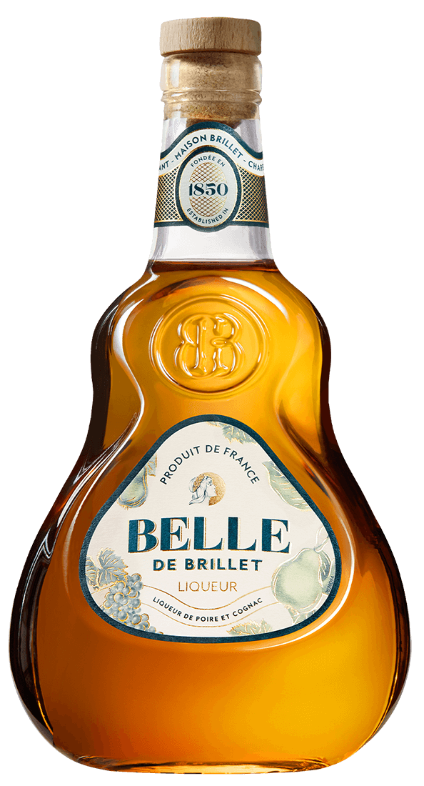 belle de brillet flaska likör med päron