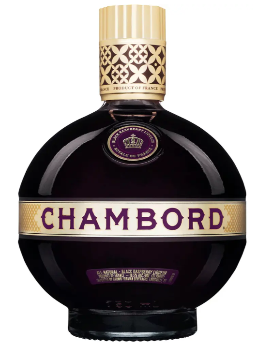 Chambord en lite knubbig flaska likör