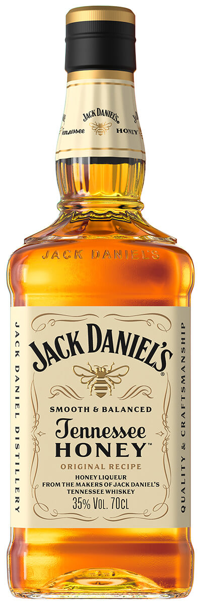 jack daniels whisky honungs likör gul flaska