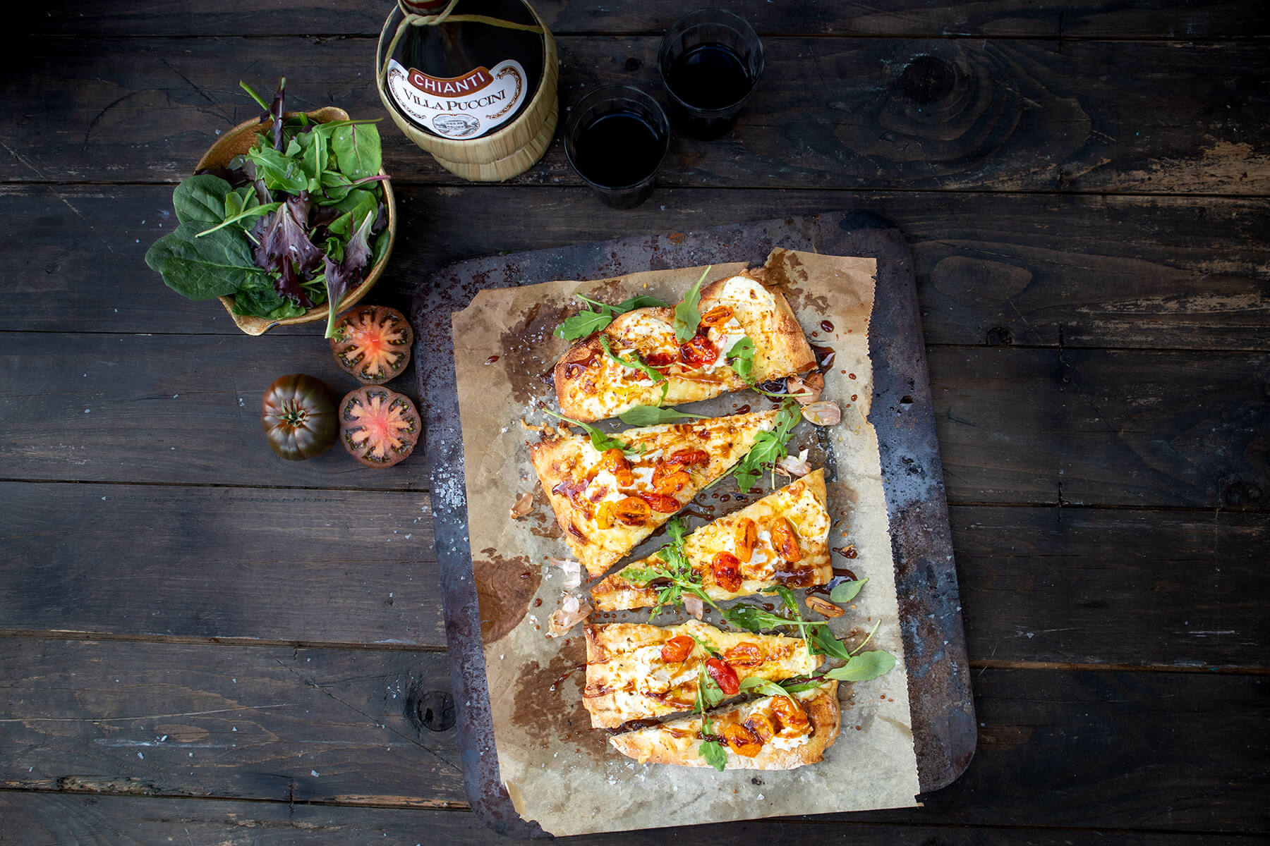 pensa bianco med underbar topping